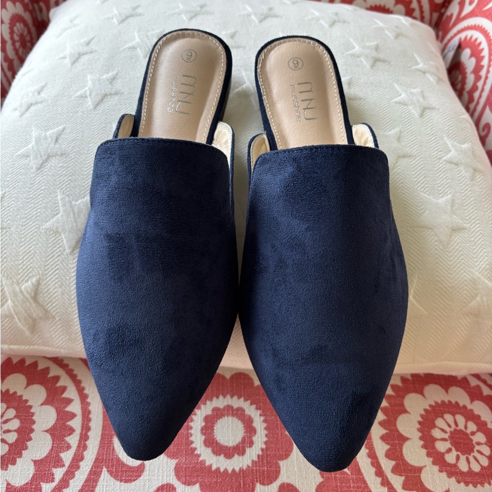 MIU MIU Women's Navy Mules